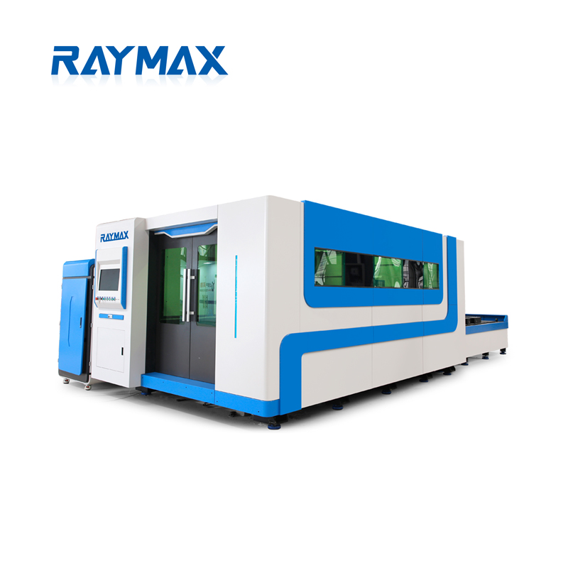 Wymienna maszyna do cięcia laserem światłowodowym CNC z pokrywą